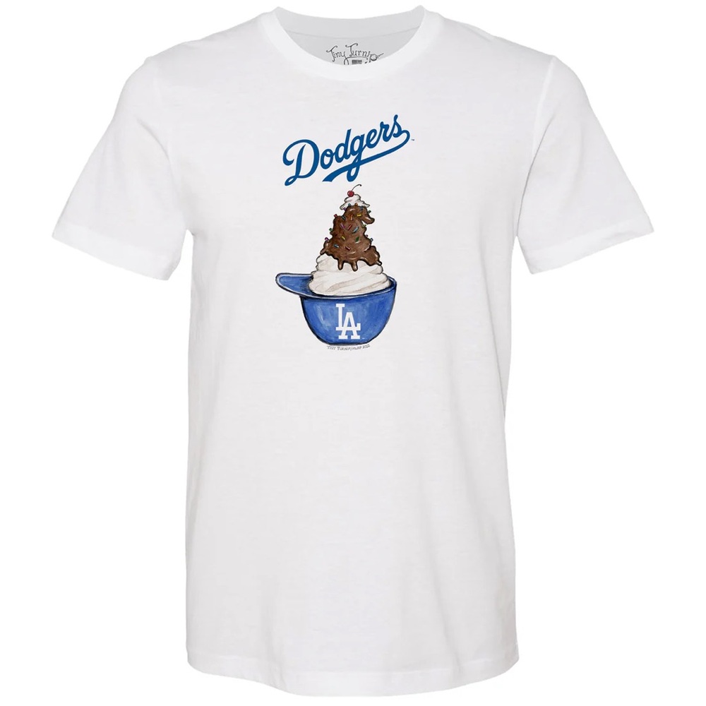 Los Angeles Dodgers Sundae Helmet Unisex Tee Shirt